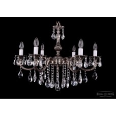 Подвесная люстра хрустальная Bohemia Crystal 1702/6/250/B/NB Подвесная люстра хрустальная Bohemia Crystal 1702/6/250/B/NB