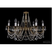 Подвесная люстра хрустальная Bohemia Crystal 1702/6/250/C/GB