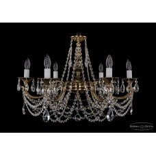 Подвесная люстра хрустальная Bohemia Crystal 1702/6/250/C/GB