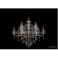 Подвесная люстра Bohemia Crystal 1702/7+7/300+150/B/GW