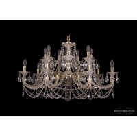 Люстра подвесная Bohemia Crystal 1702/7+7/300+150/C/GW