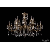 Люстра подвесная Bohemia Crystal 1702/8+8/300+150/A/GB