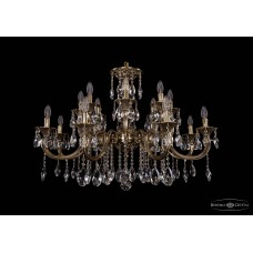 Люстра подвесная Bohemia Crystal 1702/8+8/300+150/A/GB