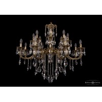 Люстра подвесная Bohemia Crystal 1702/8+8/300+150/B/GB