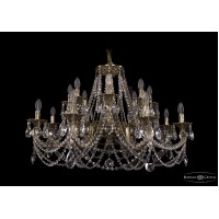 Люстра подвесная Bohemia Crystal 1702/8+8/300+150/C/GB