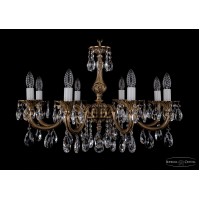 Подвесная люстра хрустальная Bohemia Crystal 1702/8/250/A/FP