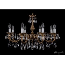 Подвесная люстра хрустальная Bohemia Crystal 1702/8/250/A/FP