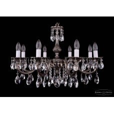Подвесная люстра хрустальная Bohemia Crystal 1702/8/250/A/NB Подвесная люстра хрустальная Bohemia Crystal 1702/8/250/A/NB
