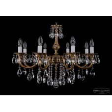 Подвесная люстра хрустальная Bohemia Crystal 1702/8/250/B/FP