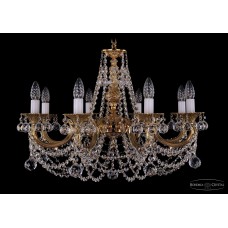 Подвесная люстра Bohemia Crystal 1702/8/250/C/G/Balls