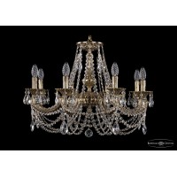 Люстра подвесная Bohemia Crystal 1702/8/250/C/GB