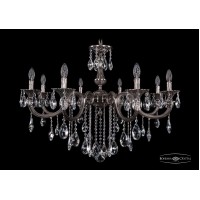 Подвесная люстра Bohemia Crystal 1702/8/300/B/NB