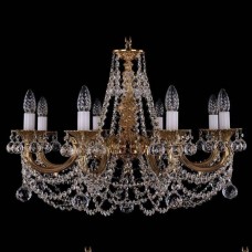 Люстра подвесная хрустальная Bohemia Crystal 1702/8/C/G/Balls