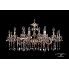 Подвесная люстра Bohemia Crystal Gold 1703/18/225+125/A/GW