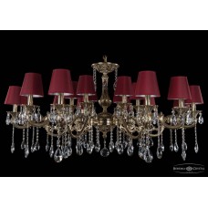 Люстра большая Bohemia Crystal 1703 1703/18/320+210/A/GB/SH22