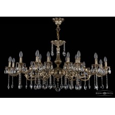 Люстра большая Bohemia Crystal 1703 1703/18/320+210/A/GB