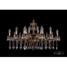 Подвесная люстра Bohemia Crystal Patina 1703/21/225+125/A/FP