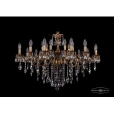 Подвесная люстра Bohemia Crystal Patina 1703/21/225+125/B/FP