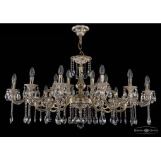 Люстра большая Bohemia Crystal 1703 1703/21/320+210/A/GW