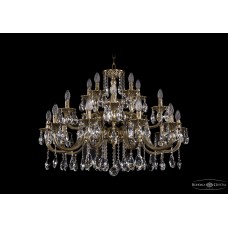 Люстра большая Bohemia Crystal 1722/10+5+5/300/A/GB