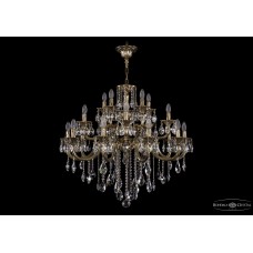 Люстра большая Bohemia Crystal 1722/10+5+5/300/B/GB