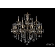 Подвесная люстра Bohemia Crystal 1722/10+5/250/B/GB