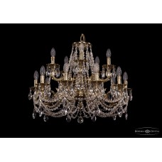 Подвесная люстра Bohemia Crystal 1722/10+5/250/C/GB