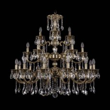 Люстра большая Bohemia Crystal 1732/12+6+3/300/A/GB