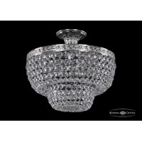 Люстра потолочная хрустальная Bohemia Crystal 19101/35IV Ni