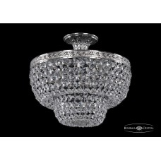 Люстра потолочная хрустальная Bohemia Crystal 19101/35IV Ni