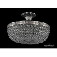 Люстра потолочная хрустальная Bohemia Crystal 19151/35IV Ni