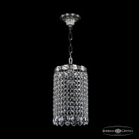 Светильник подвесной хрустальный Bohemia Crystal 19201/15IV Ni Leafs Светильник подвесной хрустальный Bohemia Crystal 19201/15IV Ni Leafs