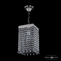 Светильник подвесной хрустальный Bohemia Crystal 19202/15IV Ni Drops Светильник подвесной хрустальный Bohemia Crystal 19202/15IV Ni Drops