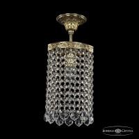 Светильник подвесной хрустальный Bohemia Crystal 19203/15IV G Leafs Светильник подвесной хрустальный Bohemia Crystal 19203/15IV G Leafs