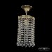 Светильник подвесной хрустальный Bohemia Crystal 19203/15IV G Leafs Светильник подвесной хрустальный Bohemia Crystal 19203/15IV G Leafs