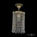 Светильник подвесной хрустальный Bohemia Crystal 19203/15IV G Leafs Светильник подвесной хрустальный Bohemia Crystal 19203/15IV G Leafs