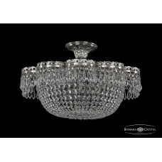 Люстра потолочная хрустальная Bohemia Crystal 19311/45JB Ni