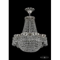 Люстра потолочная хрустальная Bohemia Crystal 19311/H1/35JB Ni