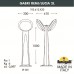 Столб уличный наклонный Fumagalli GABRI REMI/LUCIA 2L 1R3.613.X20.LYE27