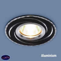 Встраиваемый точечный светильник Elektrostandard 2002 MR16 BK/SL черный/серебро a031341