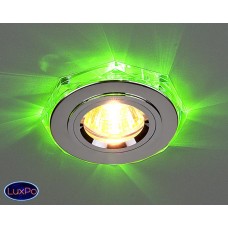 Точечный встраиваемый светильник со светодиодами Elektrostandard 2020/2 SL/LED/GR (хром / зеленый) a030515