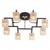 Люстра IDLamp 205/8PF-Blackchrome