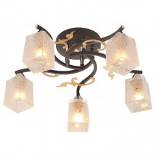 Люстра IDLamp 206/5PF-Blackchrome