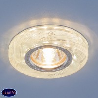 Точечный встраиваемый светодиодный светильник Elektrostandard 2191 MR16 CL/BL прозрачный/голубой a036443