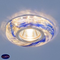 Точечный встраиваемый светодиодный светильник Elektrostandard 2191 MR16 CL/BL прозрачный/синий a036442