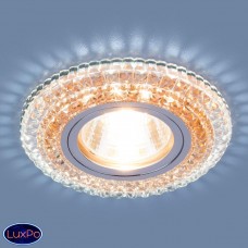 Точечный встраиваемый светодиодный светильник Elektrostandard 2193 MR16 CL/OR прозрачный/оранжевый a036665