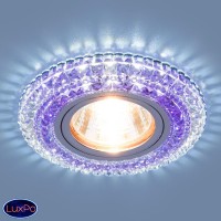 Точечный встраиваемый светодиодный светильник Elektrostandard 2193 MR16 CL/PU прозрачный/фиолетовый a036664