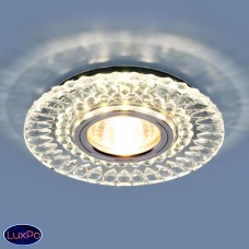 Точечный встраиваемый светодиодный светильник Elektrostandard 2197 MR16 CL/SL прозрачный/серебро a037232