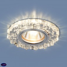 Встраиваемый потолочный светильник с LED подсветкой Elektrostandard 2202 MR16 CL прозрачный a038454