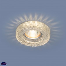Встраиваемый потолочный светильник с LED подсветкой Elektrostandard 2213 MR16 CL прозрачный a040429